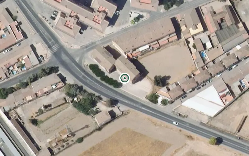 Vista aérea de la ubicación de Centro de Día para Mayores los Infantes