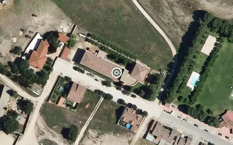 Vista aérea de la ubicación de Residencia de Personas Mayores San Antonio de Padua