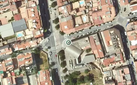 Vista aérea de la ubicación de Centre de dia per a Gent Gran Ca n'Anglada