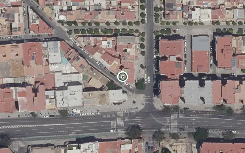 Vista aérea de la ubicación de Centro de Día para Mayores Jovial