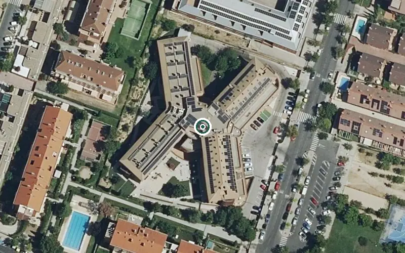 Vista aérea de la ubicación de Residencia Sergesa Boadilla