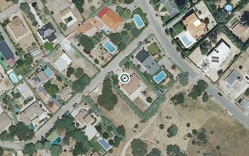 Vista aérea de la ubicación de Residencia Fuenteverde