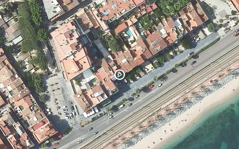 Vista aérea de la ubicación de Residència Vida als anys