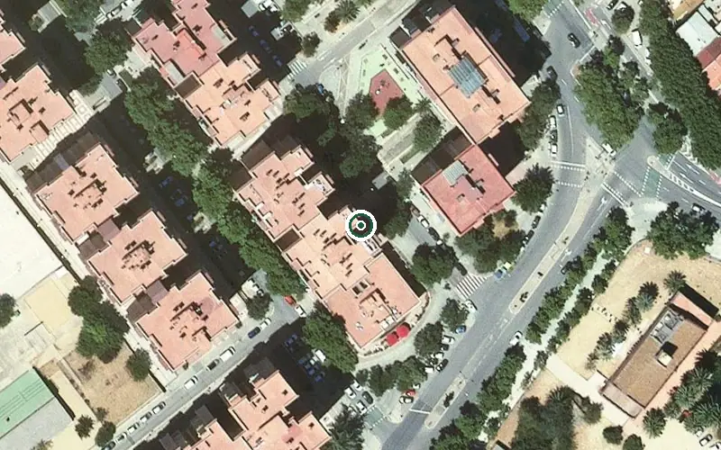 Vista aérea de la ubicación de Residencia Merán