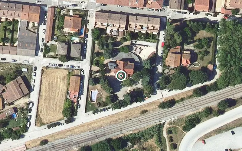Vista aérea de la ubicación de Jardí Residencial Torre Magret