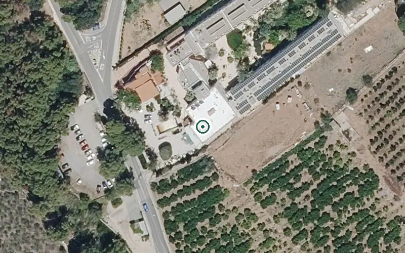 Vista aérea de la ubicación de Residencia para Personas Mayores Dependientes Oasis Palace