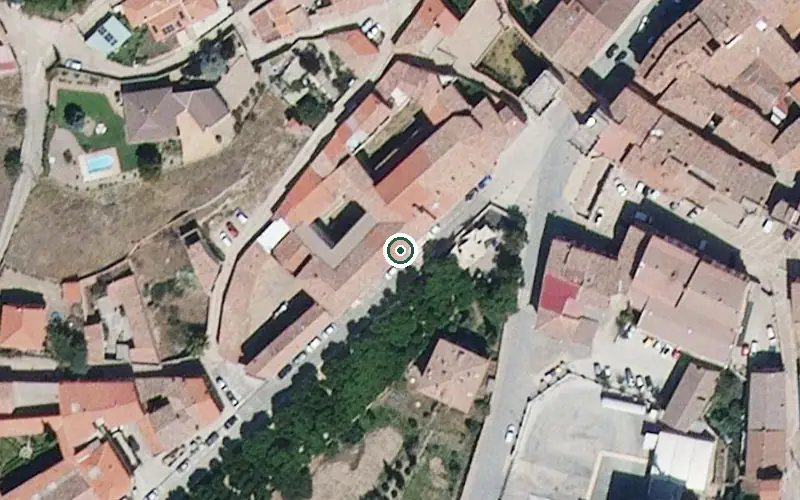 Vista aérea de la ubicación de Residencia de Ancianos Santa Ana