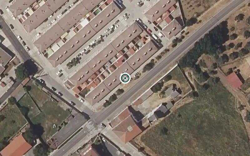 Vista aérea de la ubicación de Casa Misericordia