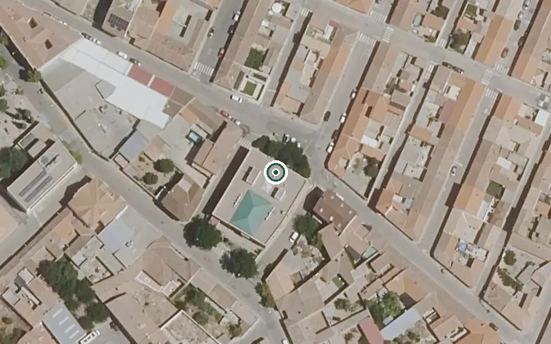 Vista aérea de la ubicación de Centro de Día Municipal