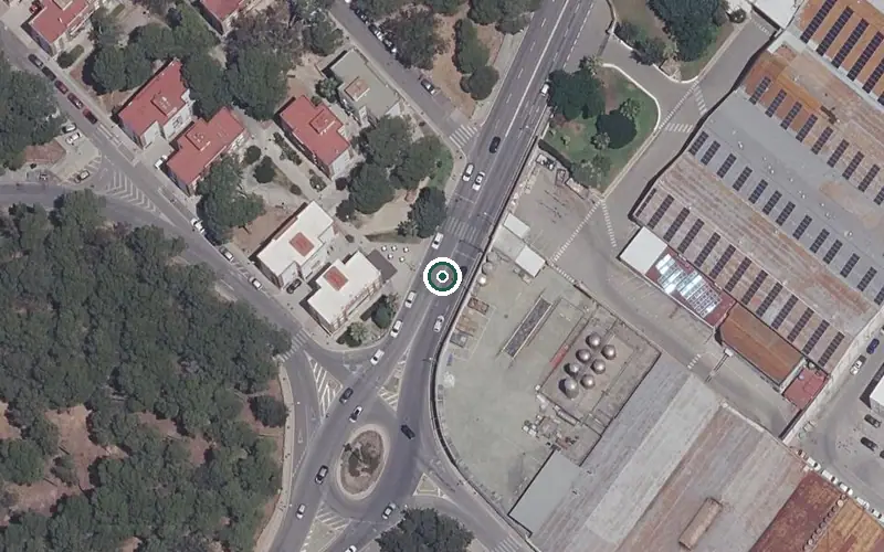 Vista aérea de la ubicación de Centro de Día para Mayores la Torre