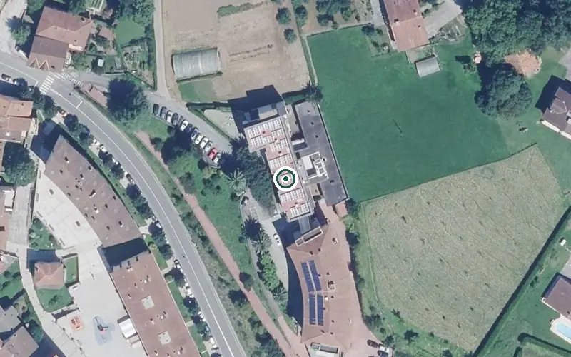 Vista aérea de la ubicación de Residencia Petra Lekuona Egoitza