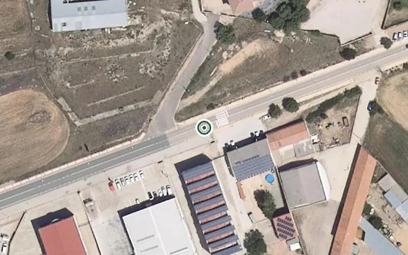 Vista aérea de la ubicación de Residencia Nuestra Señora de los Milagros
