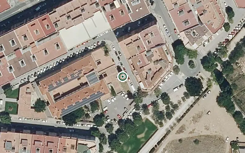 Vista aérea de la ubicación de Residencia la Saleta Alaquas