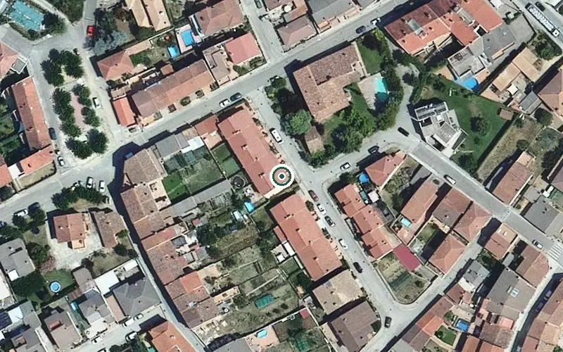 Vista aérea de la ubicación de Centre de dia de la Residència Mare de Déu de la Riera