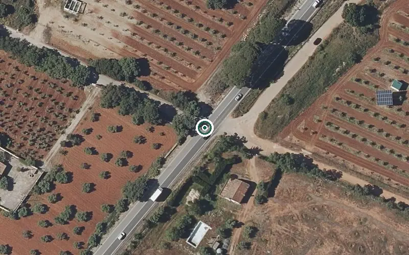 Vista aérea de la ubicación de Centro de Día para Mayores Seniors Ronda