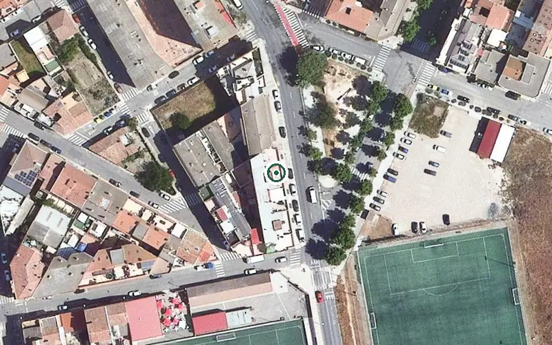 Vista aérea de la ubicación de Adesma Centre de dia Bordeta