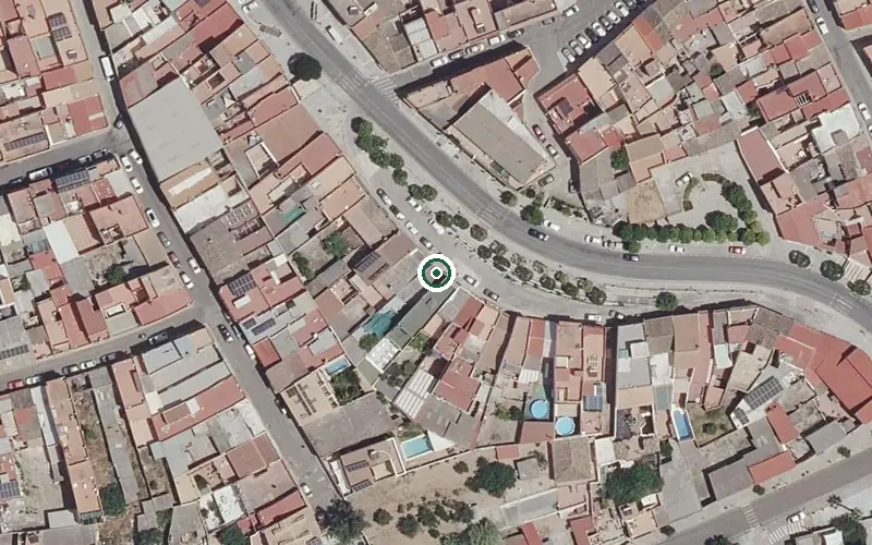 Vista aérea de la ubicación de Vivienda Tutelada Nuestra Señora del Rosario