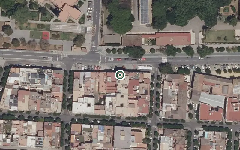 Vista aérea de la ubicación de Centro Residencial para Mayores Nuestra Señora de la Consolación