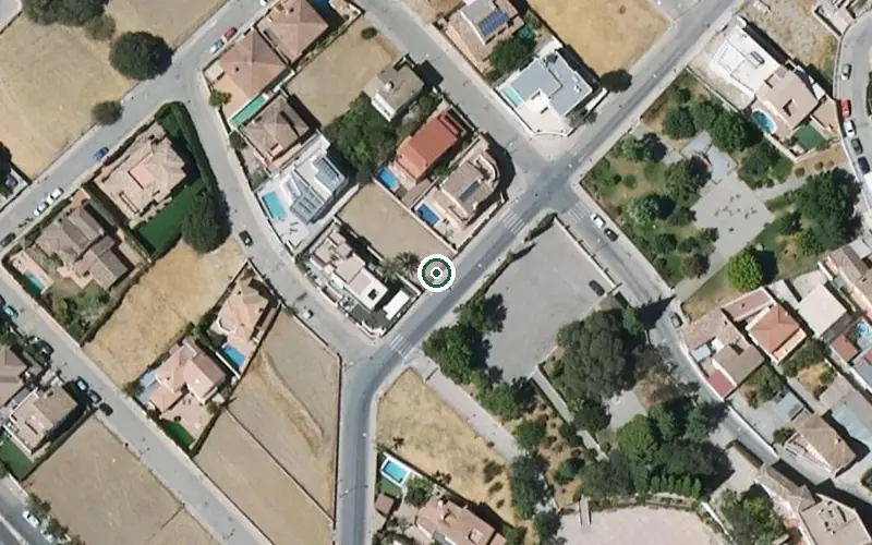 Vista aérea de la ubicación de Centro Residencial para Personas Mayores Amavir Granada