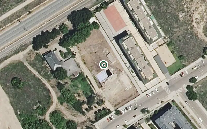 Vista aérea de la ubicación de Centro de Día Neurocare Home Zamora