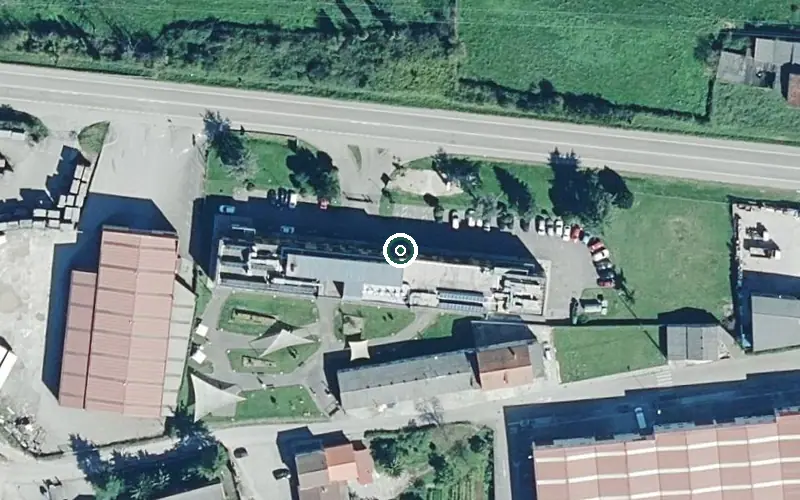 Vista aérea de la ubicación de Joca Centro Gerontológico