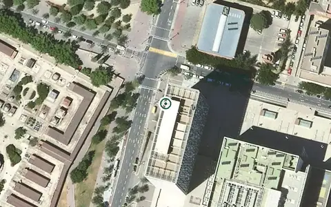 Vista aérea de la ubicación de Residència Palamós
