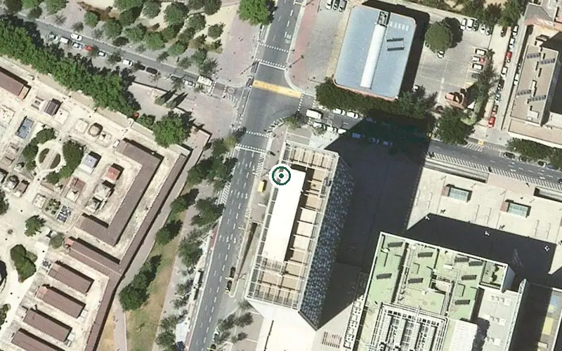 Vista aérea de la ubicación de Residència Palamós