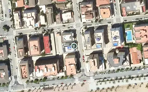 Vista aérea de la ubicación de Residencia La Palmera de los Angeles