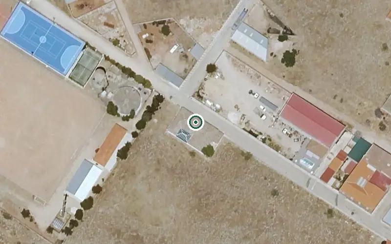 Vista aérea de la ubicación de Vivienda Municipal de Mayores