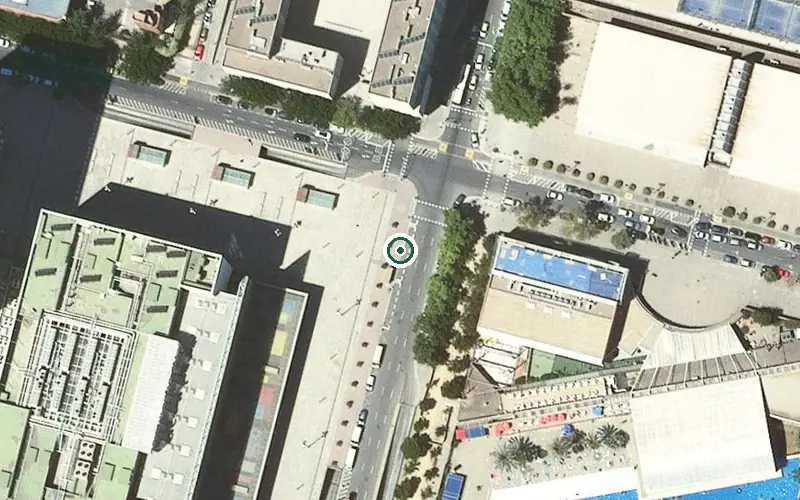 Vista aérea de la ubicación de Residència Nin