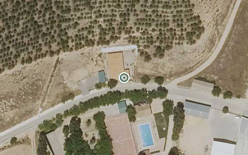 Vista aérea de la ubicación de Vivienda de Mayores de Belmontejo