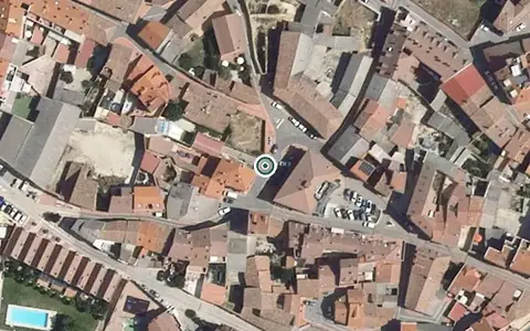 Vista aérea de la ubicación de Unidad de Estancias Diurnas Santa Ana