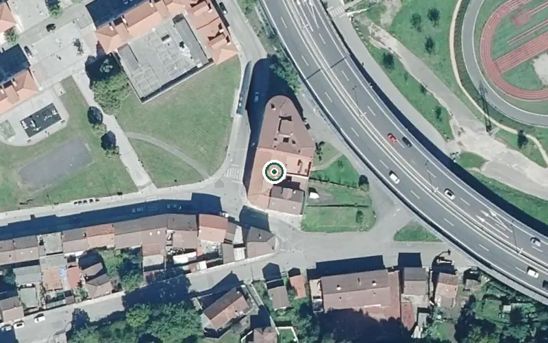 Vista aérea de la ubicación de Residencia La Flor de Lada