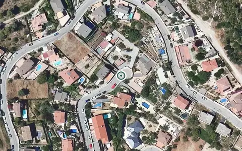 Vista aérea de la ubicación de Residencial Colònia Güell