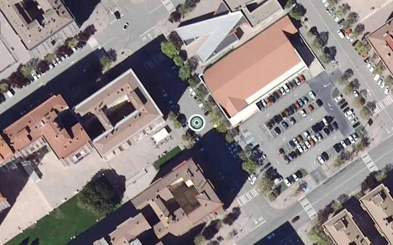 Vista aérea de la ubicación de Hogar Residencia de Personas Mayores Doña Jimena