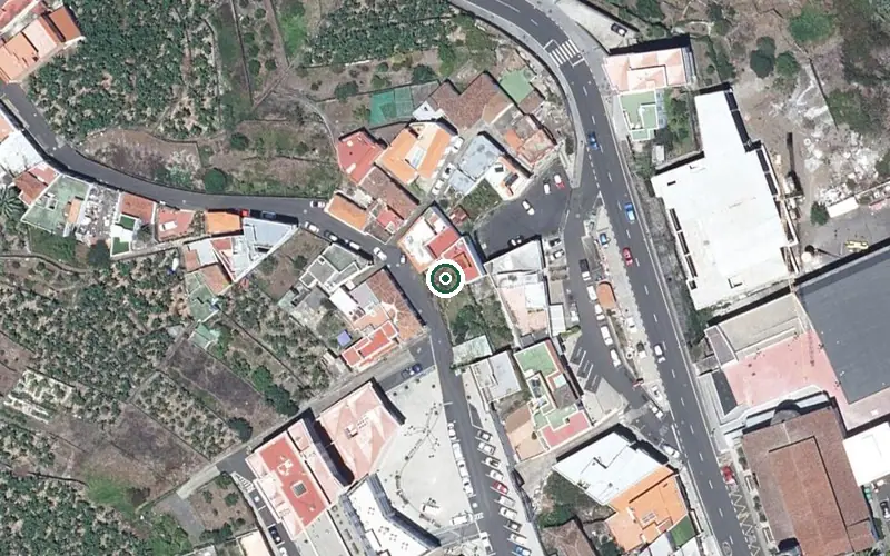 Vista aérea de la ubicación de Centro de Día de San Andrés y Sauces