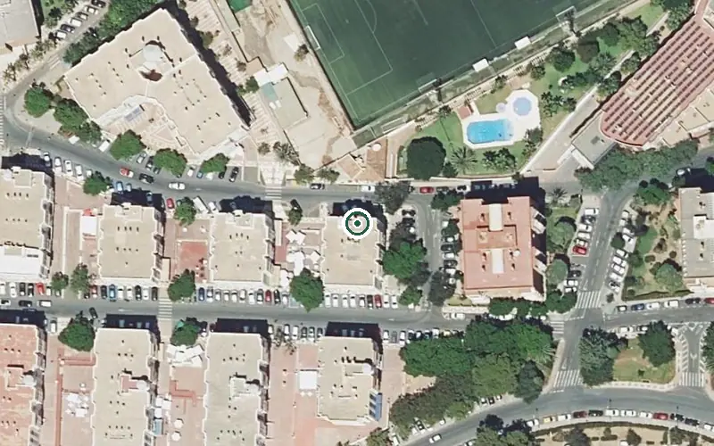 Vista aérea de la ubicación de Centro Residencial para Mayores Bouco Benalmádena