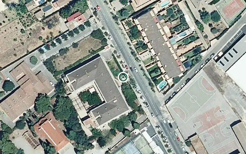 Vista aérea de la ubicación de Residencia y Centro de Día P.m.d. Virgen de Gracia