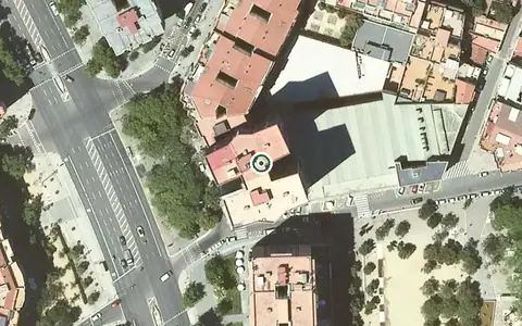 Vista aérea de la ubicación de Serveis Geriàtrics de Barcelona