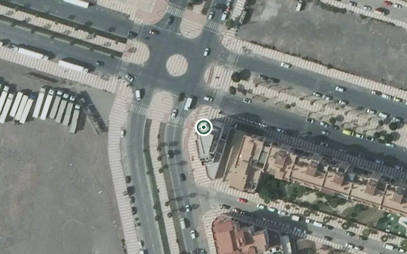 Vista aérea de la ubicación de Centro de Día para Mayores Vivaldi