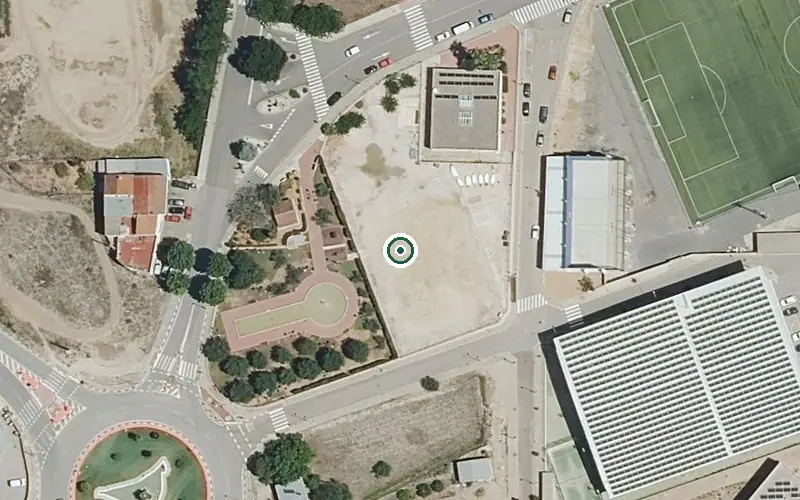 Vista aérea de la ubicación de Colisée Anna