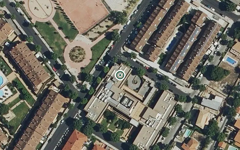 Vista aérea de la ubicación de Residencia Rosalba