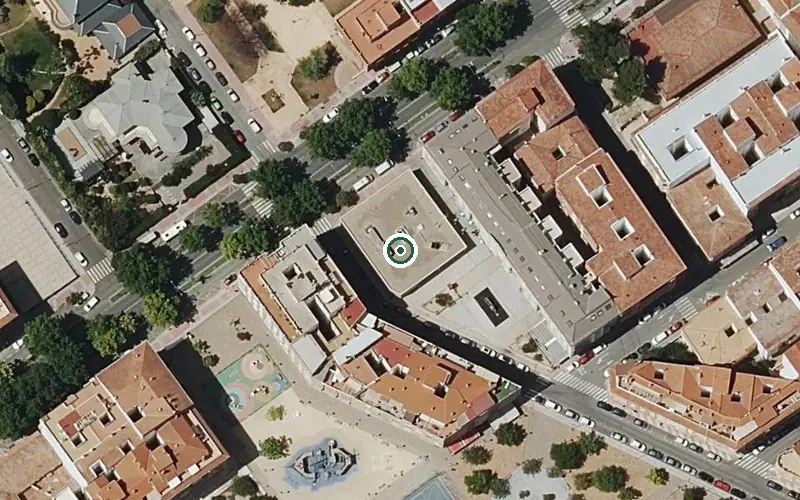 Vista aérea de la ubicación de Centro de Día P.m.d. Ibi