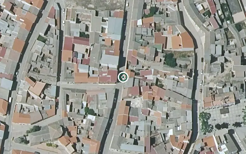 Vista aérea de la ubicación de Centro de Día Municipal Ramón Zamora