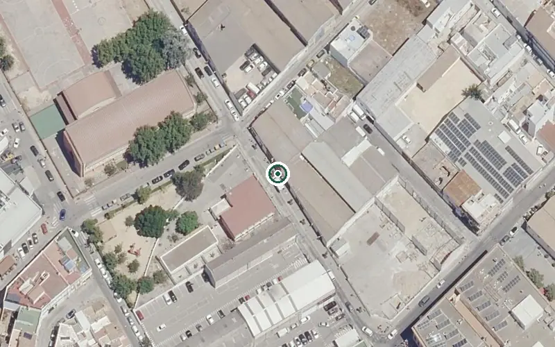Vista aérea de la ubicación de Centro de Día para Mayores Reifs Chiclana