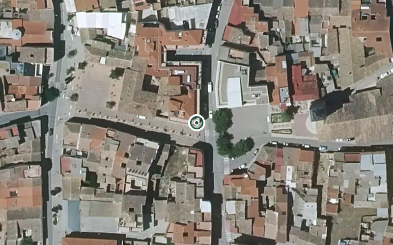 Vista aérea de la ubicación de Residencia de Mayores Santísima Trinidad y Santa Petronila