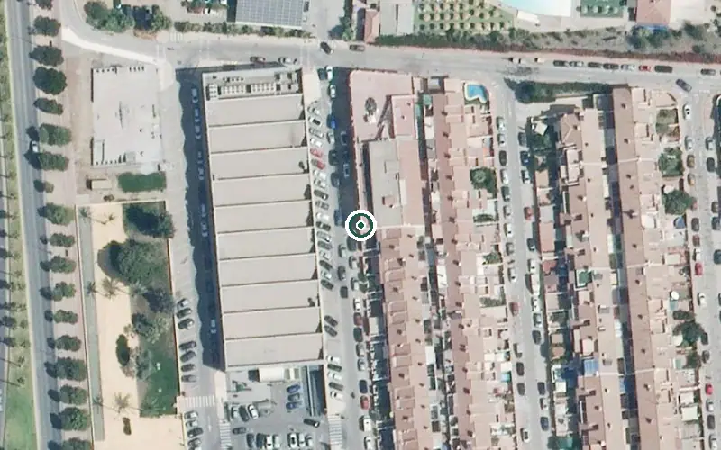 Vista aérea de la ubicación de Centro Residencial Vélez Tomillar II