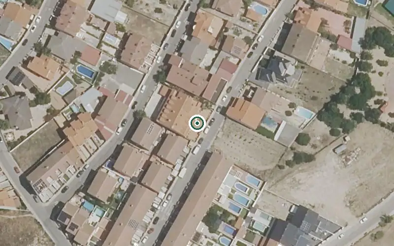 Vista aérea de la ubicación de Residencia de Mayores Virgen de la Paloma Joparc 2000