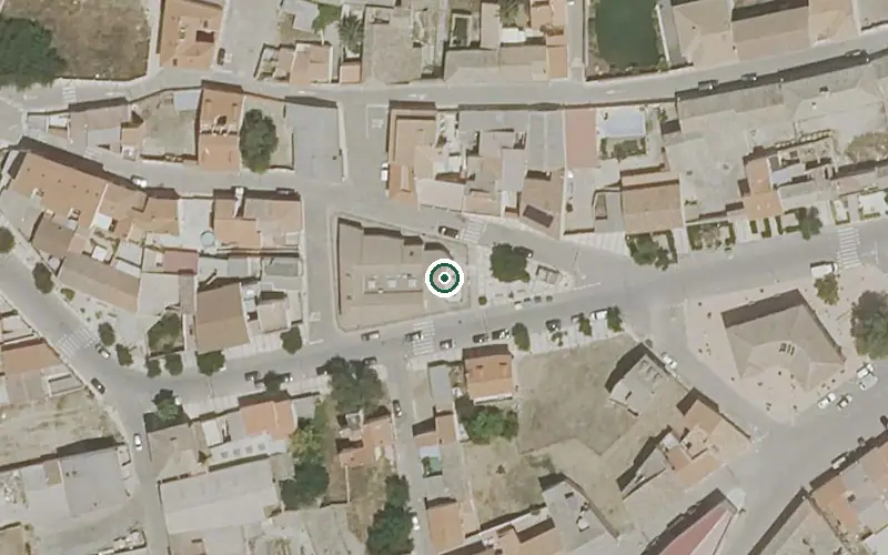 Vista aérea de la ubicación de Centro de Día Municipal