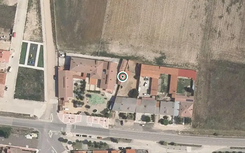 Vista aérea de la ubicación de Residencia Virgen del Carmen